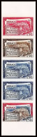 90211d Monaco N°659 Television Tv Telecom 1965 Essai Proof Non Dentelé Imperf ** MNH Bande 5 Strip - Telekom