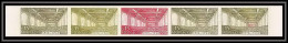 90203a Monaco N°528 Musee Oceanographique Museum Ocean Bande 5 Strip Essai Proof Non Dentelé Imperf ** MNH - Unused Stamps