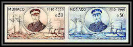 90200c Monaco N°531 Prince Albert Navire Hirondelle Paire Essai Proof Non Dentelé Imperf ** MNH Feuille Sheet - Ungebraucht