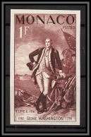 90199d Monaco N°444 George Washington Usa President Essai (proof) Non Dentelé Imperf** MNH - Nuovi