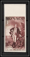 90199d Monaco N°444 George Washington Usa President Essai (proof) Non Dentelé Imperf** MNH - Indépendance USA
