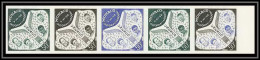 90196a Monaco MNH N°512 PALAIS UNESCO éducation Enfants Bande De 5 Essai (proof) Non Dentelé Imperf ** Enfant Child - Unused Stamps