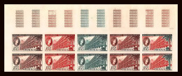 90194 Monaco N°513 GRACE KELLY 1959 Bloc 10 Polyclinique Hopital Cinema Essai Proof Non Dentelé Imperf** MNH  - Unused Stamps