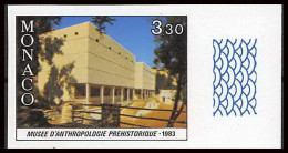 90186d Monaco Non Dentelé ** MNH Imperf N°1364 Musée Anthropologie Prehistoire (prehistory) - Ongebruikt