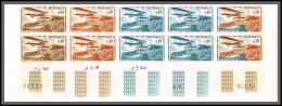 90175 Monaco N°642 Biplan Albatros 1964 Avion Essai (proof) Non Dentelé Imperf ** MNH Bloc 10 Coin Daté - Aéreo