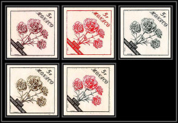 90202 Monaco N°514 Fleur Flower Oeillet Carnation 5 Couleurs Dont Multicolore Essai Proof Non Dentelé Imperf ** MNH  - Nuovi