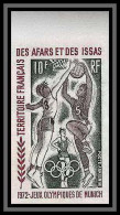 91607i Afars Et Issas N° 73 Basket Non Dentelé Imperf ** MNH Jeux Olympiques (olympic Games) Munich 72 - Basketbal