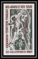 91607h Afars Et Issas N° 73 Basket Non Dentelé Imperf ** MNH Jeux Olympiques (olympic Games) Munich 72 - Unused Stamps