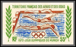 91607m Afars Et Issas N° 74 Natation Swimming Non Dentelé Imperf ** MNH Munich 72 Jeux Olympiques (olympic Games) - Zwemmen