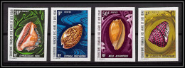 91606 Afars Et Issas 1972 N° 377 380 Coquillages Cote 85 Euros Non Dentelé Imperf ** MNH Shell Shells Coquillage - Schelpen