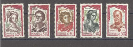 Yvert  1301 à 1305 - Comédiens Français - Série De 6 Timbres Oblitérés - Used Stamps