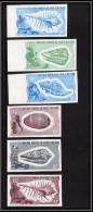 91174 Afars Et Issas N° 394 40/403 414 Serie Complète Coquillages Shell Essai Proof Non Dentelé Imperf ** MNH Shells - Ungebraucht