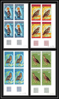 91603c Afars Et Issas 1972 PA N° 68/71** MNH Oiseaux (birds) Non Dentelé Imperf ** MNH COTE 600 EUROS Coin Daté - Unused Stamps