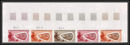 91162 Afars Et Issas N° 401 Coquillage Shell Conus Sumatransis Bande 5 Essai Proof Non Dentelé Imperf ** MNH Shells - Unused Stamps