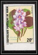 91153 Bénin N° 525 Jacinthe D'eau Hyacinth Fleurs Flowers Eischornia Crassipes Non Dentelé Imperf ** MNH  - Autres & Non Classés