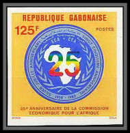 91047 Gabon (gabonaise) N° 531 Eca Cea Commision Economique Economic Non Dentelé Imperf ** MNH  - Gabun (1960-...)