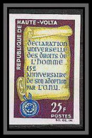 91012 Haute-Volta N° 130 Onu Uno Déclaration Des Droits De L'Homme Human Rights Non Dentelé Imperf** MNH - Alto Volta (1958-1984)