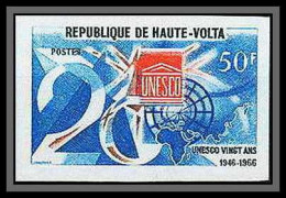 91008 Haute-Volta N° 175 Unesco Non Dentelé Imperf ** MNH 1966 - Upper Volta (1958-1984)