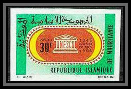 90994a Mauritanie (Mauritania) N° 222 Unesco Non Dentelé Imperf ** MNH 1966 - Mauretanien (1960-...)