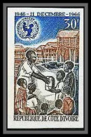 90988 Cote D'ivoire (ivory) N° 256 UNICEF Enfant Child Children Non Dentelé Imperf ** MNH - Ivoorkust (1960-...)