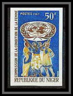 90980a Niger N° 206 Nations Unies United Nations Uno Onu Condition De La Femme Woman Non Dentelé Imperf ** MNH - Niger (1960-...)
