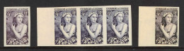 90938 Océanie N° 203 Jeune Fille De Bora Bora Essai Proof Non Dentelé Imperf ** MNH Tahiti Polynesie - Unused Stamps
