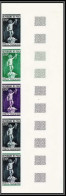 90917a Mali PA N° 191 Persée Cellini Mythologie Mythology Sculpture Essai Proof Non Dentelé Imperf** MNH Bande 5 Strip - Mythology