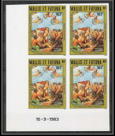 90881b Wallis Et Futuna PA N°129 Tableau Painting Raphael Triomphe De Galatee Non Dentelé Imperf** MNH Coin Daté - Non Dentelés, épreuves & Variétés