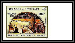 90863b Wallis Et Futuna N° 258 Paques 1980 Jesus Mis Dans Le Tombeau Easter Non Dentelé Imperf ** MNH - Religious