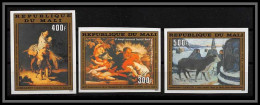 90818b Mali N° 407/409 Noel Christmas Tableau Painting Gauguin Rembrandt Lotto Non Dentelé Imperf ** MNH - Religie