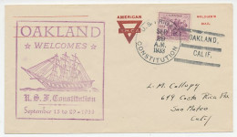 Cover / Postmark USA 1933 US Frigate Constitution - Militaria