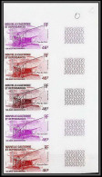 90751a Nouvelle Caledonie N° 230 Avion Plane Pou Du Ciel Bande 5 Strip Essai Non Dentelé Imperf ** MNH  - Imperforates, Proofs & Errors