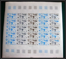 90748 Nouvelle Caledonie PA N° 222 Aviation Raid Aerien Paris Noumea 1932 Essai Proof Non Dentelé Imperf Feuille Sheet - Unused Stamps