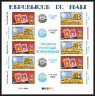 90730 Mali N° 452/453 A Philexfrance 1982 Chameau Feuille Sheet Non Dentelé Imperf ** MNH - Briefmarkenausstellungen