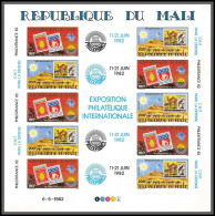 90730 Mali N° 452/453 A Philexfrance 1982 Chameau Feuille Sheet Non Dentelé Imperf ** MNH - Expositions Philatéliques