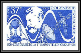90662d Polynesie (Polynesia) Essai Non Dentelé Imperforate ** MNH N° 110 Telephone Graham Bell Espace (space) Satellite - Telekom