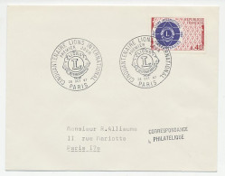 Cover / Postmark France 1967 Lions International - Rotary Club