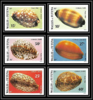 91824b Wallis Et Futuna 291/296 Coquillages Non Dentelé Imperf ** MNH Sea Shell Shells  - Coquillages