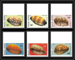 91824c Wallis Et Futuna 291/296 Coquillages Non Dentelé Imperf ** MNH Sea Shell Shells  - Non Dentelés, épreuves & Variétés