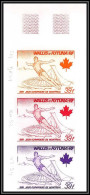 91822e Wallis Et Futuna PA 73 Plongeon Diving Montreal 76 Jeux Olympiques Olympic Essai Non Dentelé Imperf ** MNH Proof  - Imperforates, Proofs & Errors