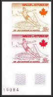 91822f Wallis Et Futuna PA 73 Plongeon Diving Montreal 76 Jeux Olympiques Olympic Essai Non Dentelé Imperf ** MNH Proof  - Sommer 1976: Montreal