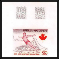 91822c Wallis Et Futuna PA N° 73 Plongeon Diving Montreal 76 Jeux Olympiques Olympic Games Non Dentelé Imperf ** MNH - Sommer 1976: Montreal