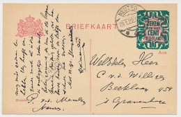 Briefkaart G. 170 I Neuzen - Den Haag 1922 - Postwaardestukken