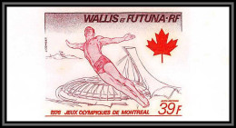 91822b Wallis Et Futuna PA N° 73 Plongeon Diving Montreal 76 Jeux Olympiques Olympic Games Non Dentelé Imperf ** MNH - Tuffi