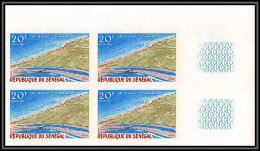 91816a Sénégal N° 326 Cap Skiring Casamance 1969 Non Dentelé Imperf ** MNH Bloc 4 - Sénégal (1960-...)