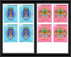 91811b Sénégal N° 320/321 Armoiries Blasons (casamance Gorée) Arms Non Dentelé Imperf ** MNH Bloc 4 - Stamps