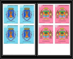 91811b Sénégal N° 320/321 Armoiries Blasons (casamance Gorée) Arms Non Dentelé Imperf ** MNH Bloc 4 - Sénégal (1960-...)