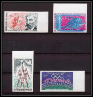 91776a Niger N° 149 + 159/161 Munich 72 Jeux Olympiques (olympic Games) 1972 Non Dentelé Imperf ** MNH - Niger (1960-...)