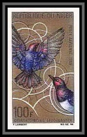 91774d Niger PA N° 86 Oiseaux (bird Birds Oiseau) 1968 Passereaux (sparrow) Non Dentelé Imperf - Uccelli Canterini Ed Arboricoli