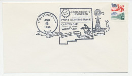 Cover / Postmark USA 1990 Pony Express Race - Windmill - Autres & Non Classés